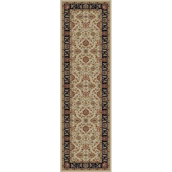 Concord Global 6 ft. 7 in. x 9 ft. 6 in. Ankara Zeigler - Ivory 62126